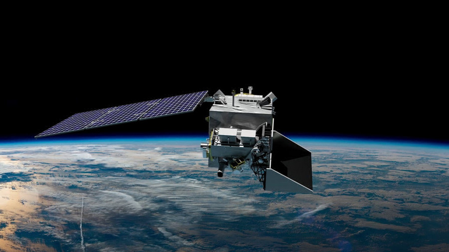 轨道上的pace卫星（NASA绘画）