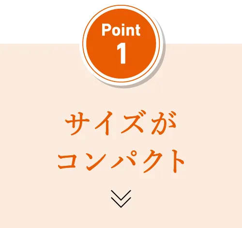 Point1 サイズがコンパクト